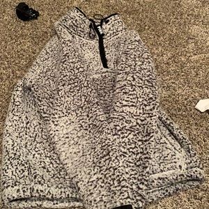 Victoria secret pink pullover fuzzy hoodie